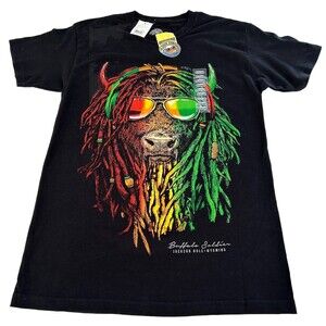 NWTs Jackson Hole Wyoming Buffalo Soldier Black T Shirt - Adult Small